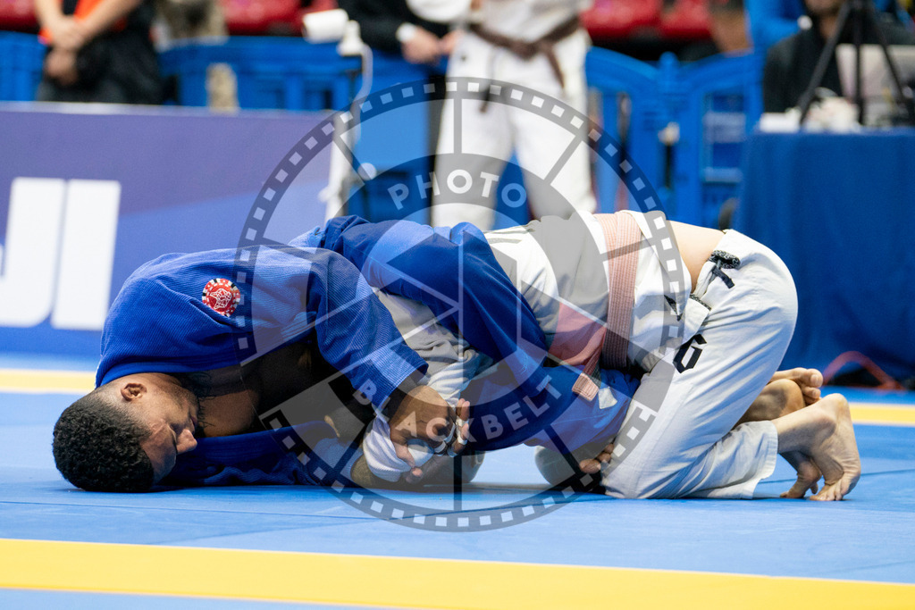 20240124PBB00360 | Fighters compete during the second day of the IBJJF European Championship in Paris, France, on January 24, 2024.