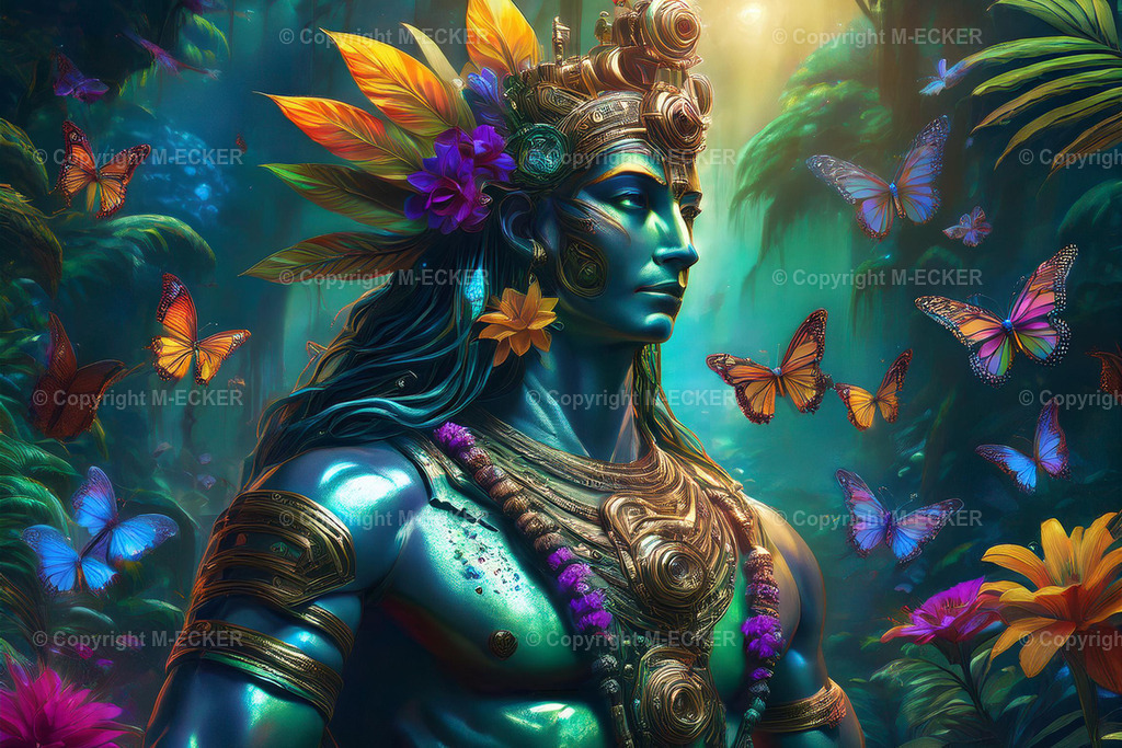 Indische Statue im Dschungel | Martin Ecker Fotograf Euratsfeld - Realisiert mit Pictrs.com