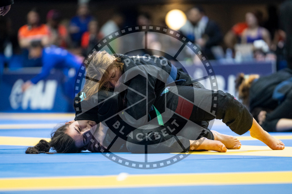 20240121PBB5283 | Fighters compete during the second day of the IBJJF European Championship in Paris, France, on January 21, 2024.