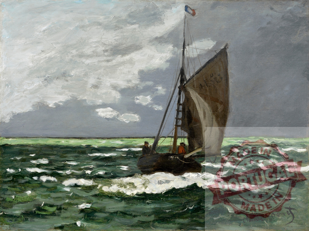 Claude Monet's Seascape, Storm (1866) famous painting. Original from the Sterling and Francine Clark Art Institute. Digitally enhanced by rawpixel. | Claude Monet's Seascape, Storm (1866) famous painting. Original from the Sterling and Francine Clark Art Institute. Digitally enhanced by rawpixel. - Realized with Pictrs.com