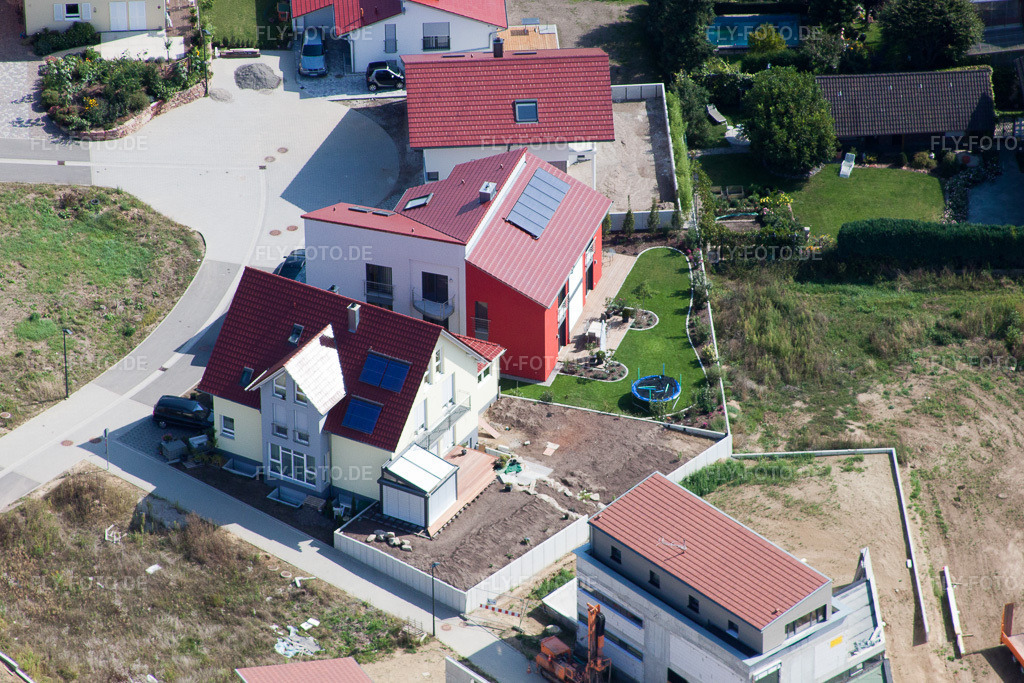 Luftbild: Am Höhenweg in Kandel im Bundesland Rheinland-Pfalz in Deutschland. Foto: IMG_21108.jpg vom 06.09.2009 durch Werner Riehm/FLY-FOTO.de