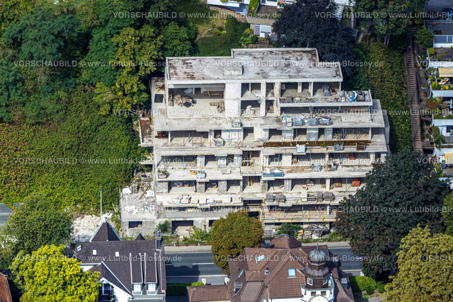 Muelheim220802185 | Luftbild, Terrassenhäuser Bauruine, Kassenberg, Broich - Ost, Mülheim an der Ruhr, Ruhrgebiet, Nordrhein-Westfalen, Deutschland