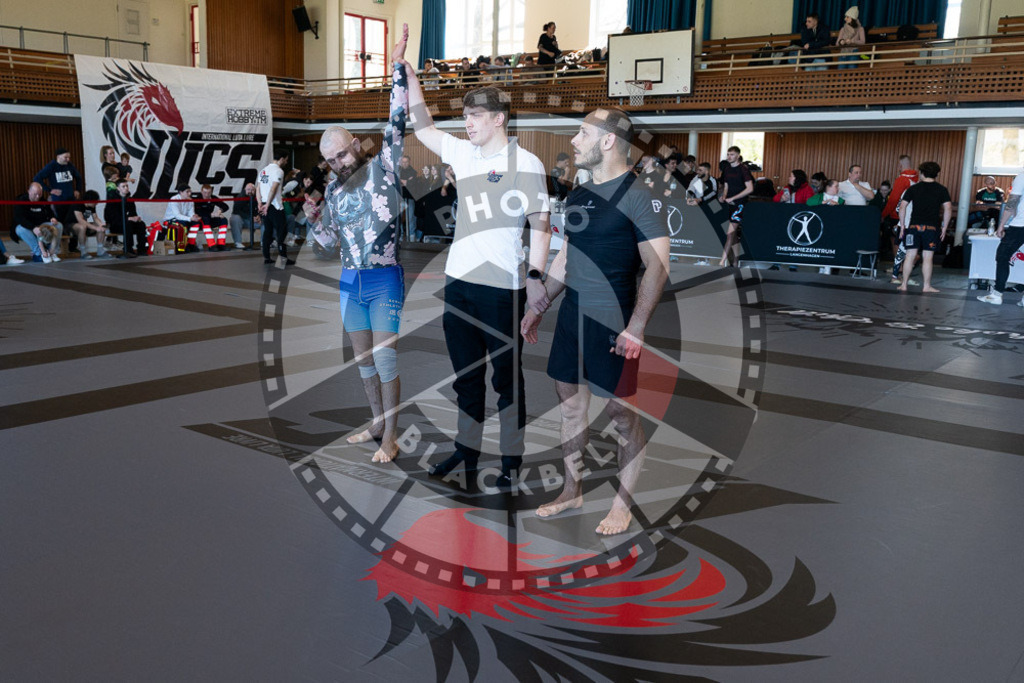 20250329PBB3623 | Fighters compete during the International Luta Livre (ILLCS) Germany IX Spring 2025 Competition spring on March 29, 2025 in Hannover, Germany.© Chiara Dazi
