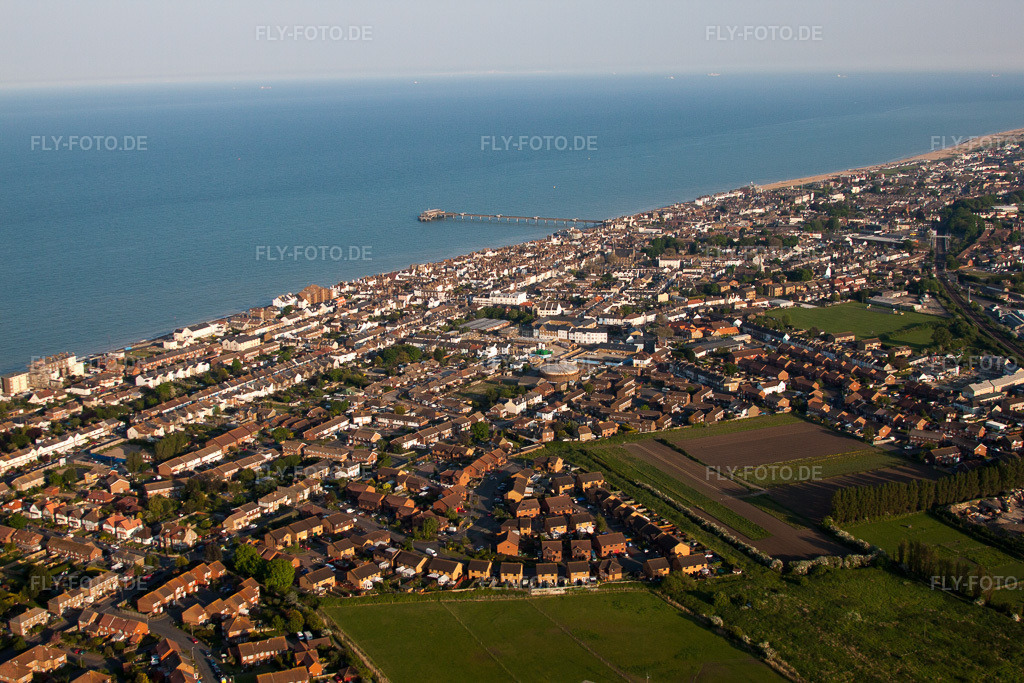 Luftbild: Ortsansicht in Deal im Bundesland England in Vereinigtes Königreich. Foto: IMG_50706.jpg vom 27.05.2012 durch Werner Riehm/FLY-FOTO.de
