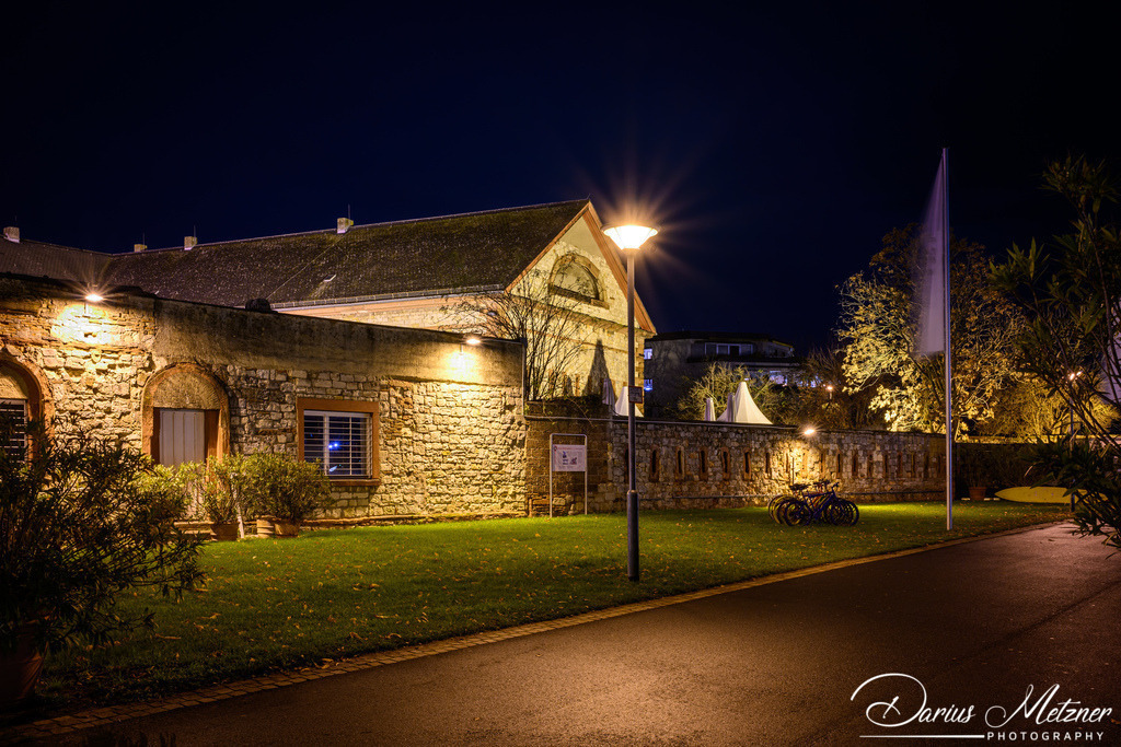Die Reduit in Mainz-Kastel | Die Reduit in Mainz-Kastel am Abend