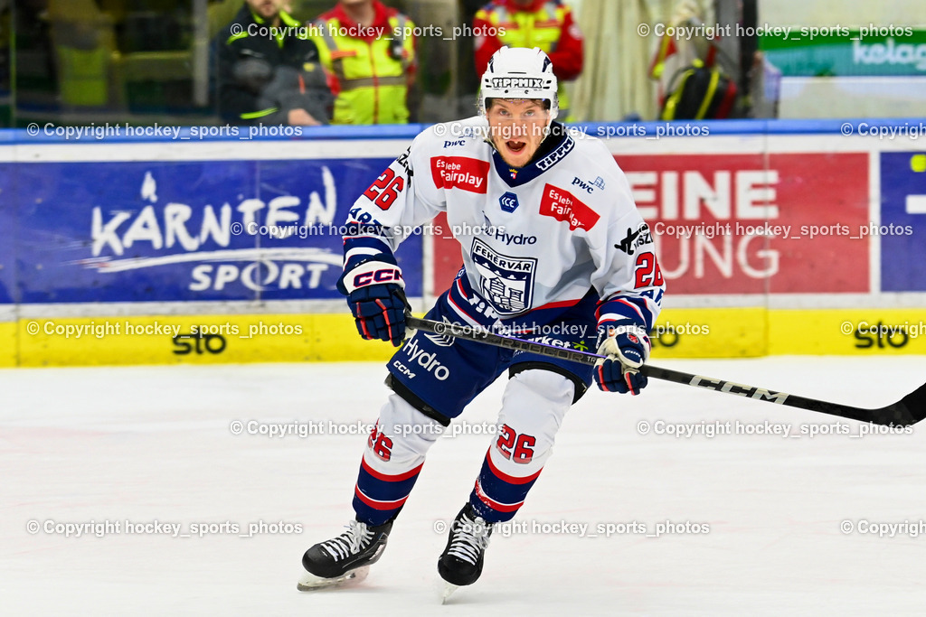 EC IDM WÄRMEPUMPEN VSV vs. HYDRO FEHERVAR AV 19 | #26 Kulmala Rasmus HYDRO FEHERVAR, EC IDM WÄRMEPUMPEN VSV vs. HYDRO FEHERVAR AV 19, EC IDM WÄRMEPUMPEN VSV vs. HYDRO FEHERVAR AV 19 am 20.11.2024 in Villach (Stadthalle Villach), Austria, (Photo by Bernd Stefan)