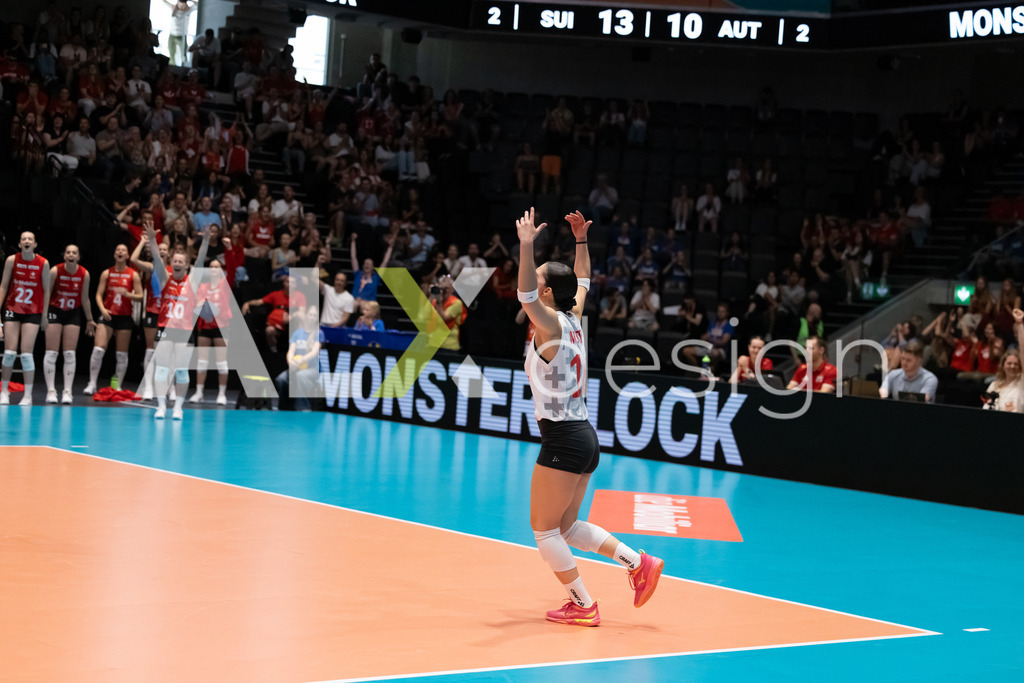 Austria v Switzerland - CEV European League Women | KRIENS, SWITZERLAND - JUNE 14: FABIANA MOTTIS of Switzerland during the CEV European League match between Austria and Switzerland at Pilatus Arena on June 14, 2026 in Kriens, Switzerland. - Realisiert mit Pictrs.com