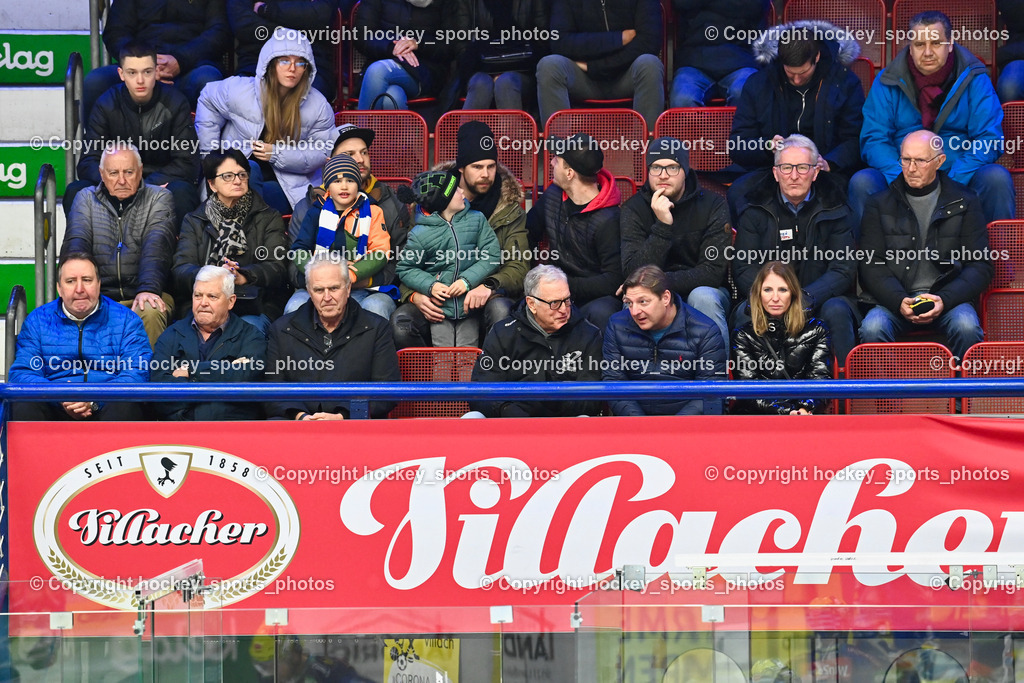 EC IDM Wärmepumpen VSV vs. HC Bozen 30.12 2022 | Stadtrat Villach Erwin Baumann, Hans Löscher, Team Arzt EC VSV Dr. Helmuth Tscherpel, Bürgermeister Stadt Villach Günther Albel,