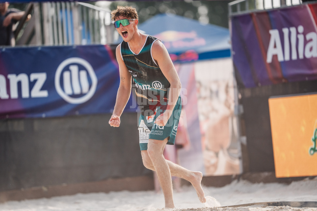 Beachvolleyball | Männer | Allianz German Beach Tour 2025 | Tourstop Bremen | 14.06.2025 | Hennes Nissen jubelt