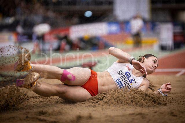 Deutsche Leichtathletik-Hallenmeisterschaften; Dortmund, 01.03.2026 | Sandrina Sprengel (VfB Stuttgart 1893); Deutsche Leichtathletik-Hallenmeisterschaften am 01.03.2026 in der Helmut-Körnig-Halle in Dortmund. 