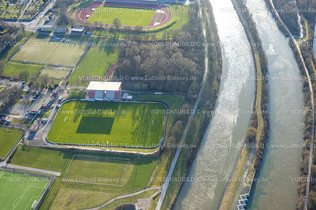 Hamm260203534 | Luftbild, Datteln-Hamm-Kanal, Fluss Lippe, Betten Kutz Stadion und Jahnstadion, Mitte, Hamm, Ruhrgebiet, Nordrhein-Westfalen, Deutschland