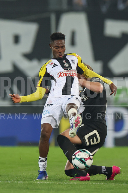 SK Puntigamer Sturm Graz vs LASK – Championship Group    | Graz, Austria, 22.Apr.26 - SOCCER - ADMIRAL Bundesliga, SK Puntigamer Sturm Graz vs LASK. The image shows Moses Usor (LASK).      