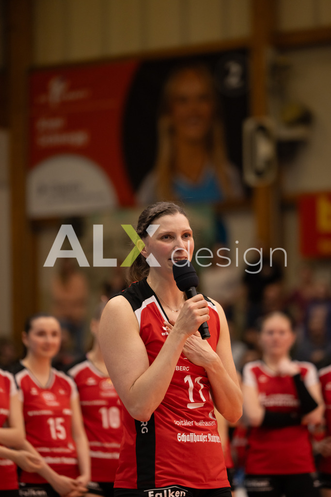 Volleyball I Frauen I Saison 2025-2026 I Volleyball NLA | Women I  Playoffs Finals 2/5 I  VC Kanti Schaffhausen - viteos NUC I  10.04.2026 | 11 Kateřina Holásková (CZ) (VC Kanti Schaffhausen) – Mitte - Realisiert mit Pictrs.com