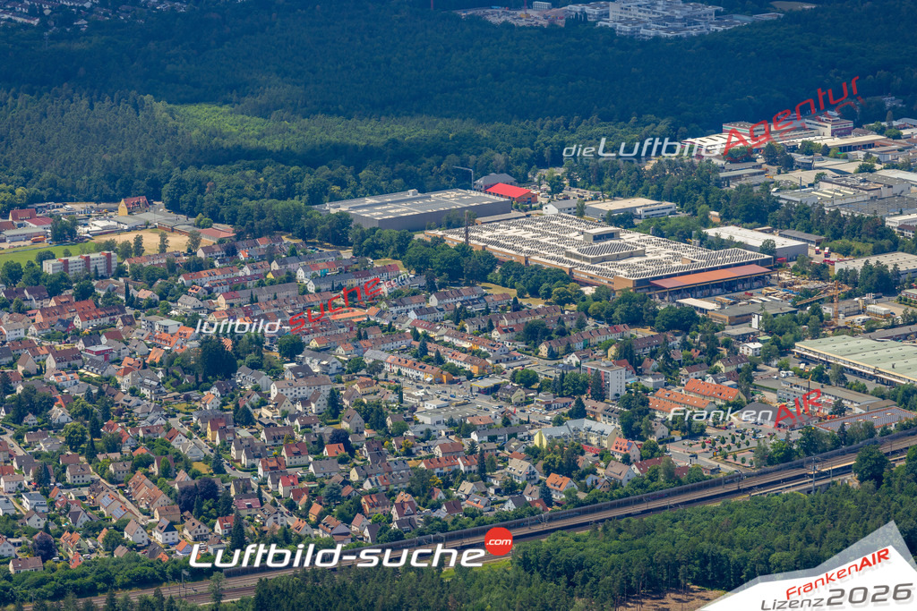 Das Luftbild zeigt : Altenfurt Nürnberg - Die Luftaufnahme wurde 2023 vom UL-Flugzeug aus erstellt ( keine Drohne ) - Hochauflösende Luftaufnahme - Für grossformatige Ausdrucke geeignet. Die Geschenkidee !Mit Lizenz und Bildrechte bestellbar