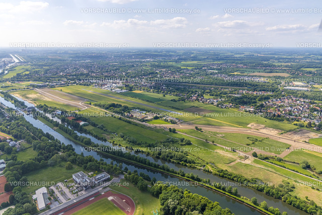 Hamm220504461 | Luftbild, Flugplatz Hamm, Datteln-Hamm-Kanal, Heessen, Hamm, Fluss Lippe, Ruhrgebiet, Nordrhein-Westfalen, Deutschland