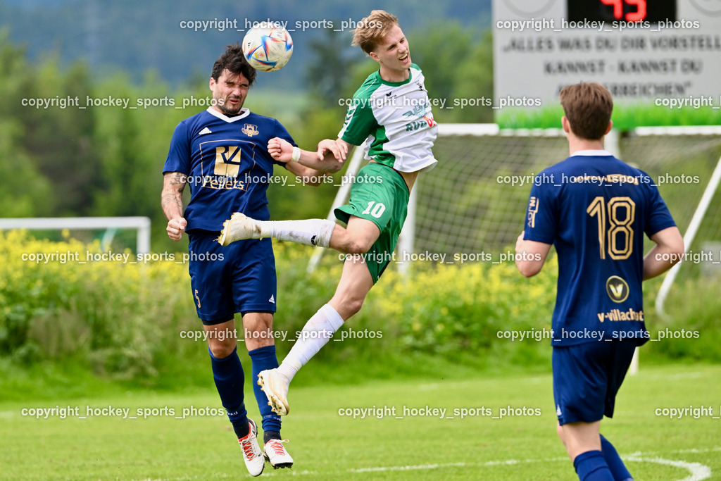 ATUS Velden vs. VST Völkermarkt | #5 Roland Putsche ATUS Velden, #10 Mario Michael Kuester VST Völkermarkt, #18 Nicolas Manuel Modritz ATUS Velden, ATUS Velden vs. VST Völkermarkt, ATUS Velden vs. VST Völkermarkt am 30.05.2024 in St. Egyden (Sportpark St. Egyden), Austria, (Photo by Bernd Stefan)
