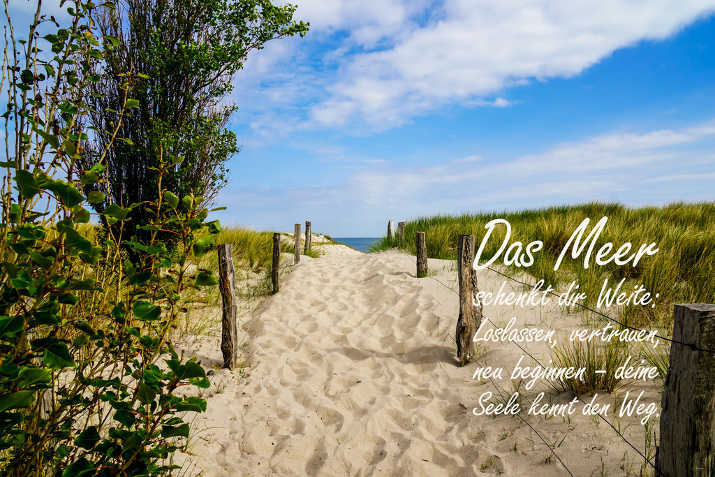 Meer Kalender 2026 - Ostseemotiv mit Text | Gestalten Sie Ihr Zuhause mit einzigartigen Bildern von Ostsee u. Nordsee – als Leinwandbild, Acryl, Alu-Dibond oder FineArt Hahnemühle, individuell anpassbar.