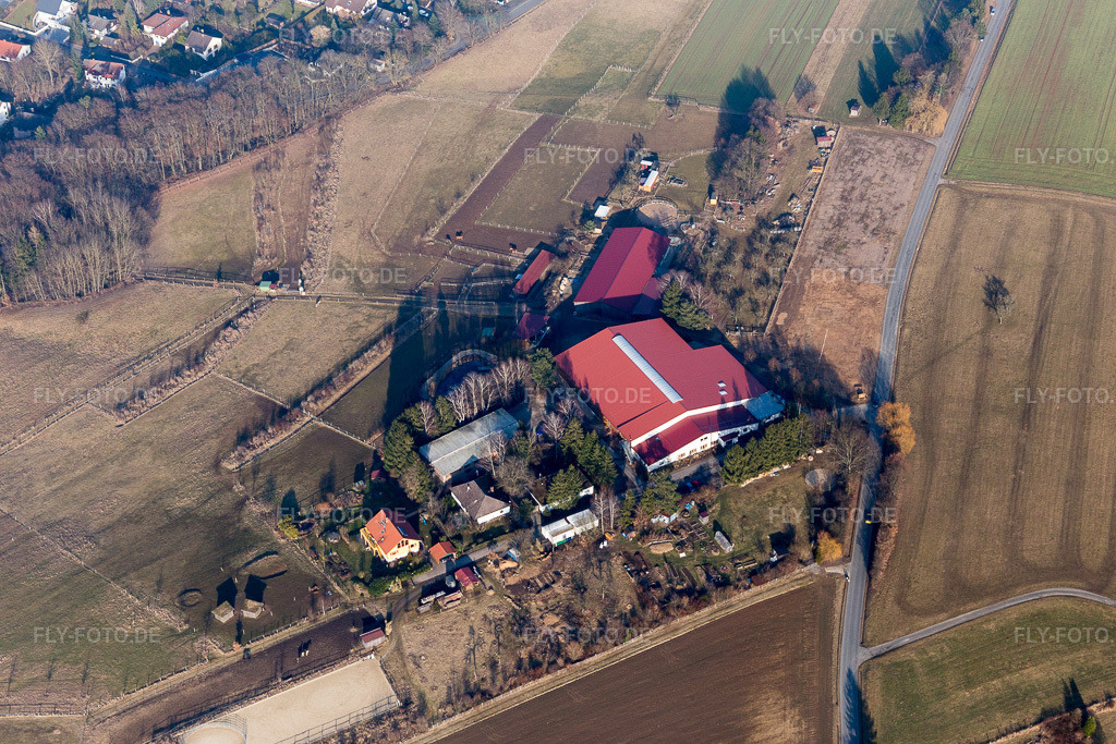 Luftbild: Seminarzentrum Hof Herrenberg eV im Ortsteil Kirchbrombach in Brombachtal im Bundesland Hessen in Deutschland. Foto: IMG_096767.jpg vom 15.02.2017 durch Werner Riehm/FLY-FOTO.de