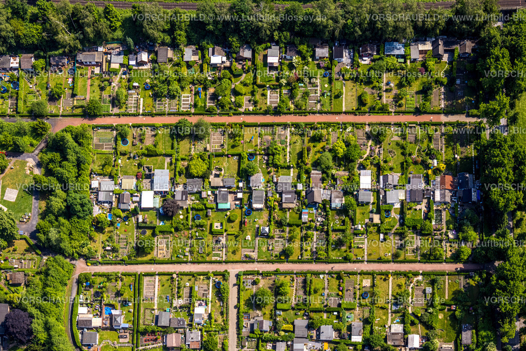 Gladbeck220501728 | Luftbild, Kleingartenverein Im Linnerott mit Formen und Farben, Butendorf, Gladbeck, Ruhrgebiet, Nordrhein-Westfalen, Deutschland
