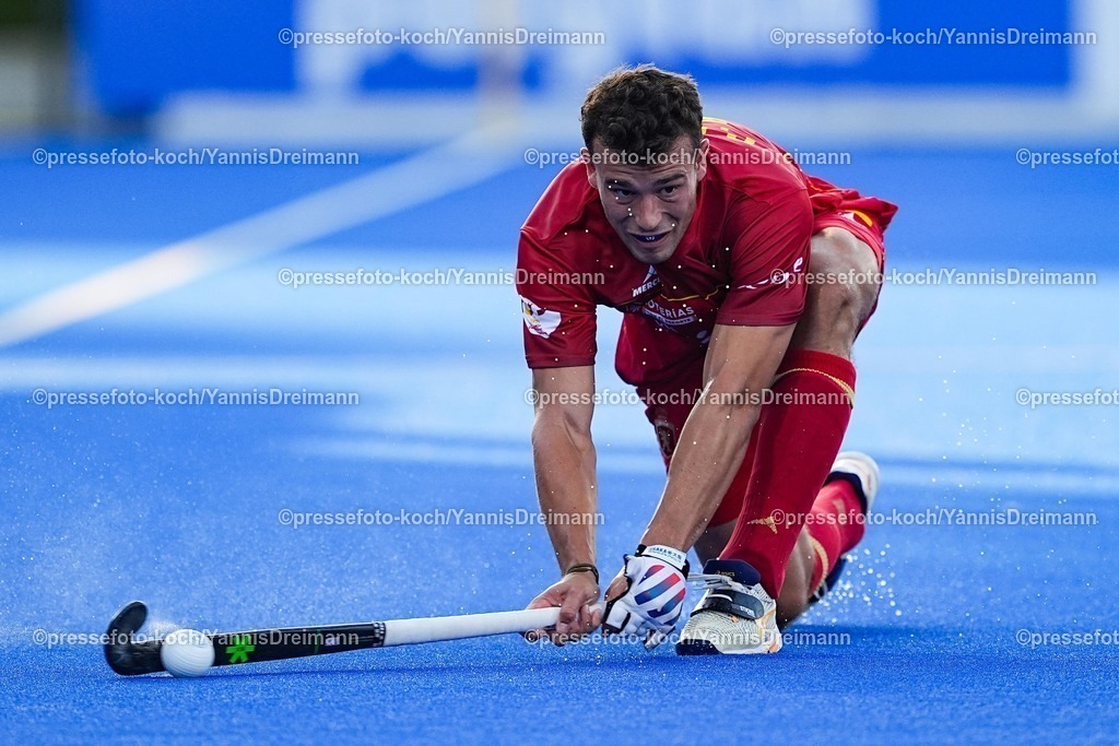 xydrx10082505029 | 10.08.2025, xydrx, Herren EuroHockey Championship 2025, Gruppenphase, Gruppe A, Spanien - Österreich, Sparkassenpark Mönchengladbach: Pepe Cunill (ESP #17)