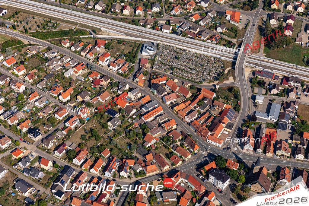 Das Luftbild der Stadt Breitengüßbach wurde 2019 vom Flugzeug heraus erstellt (keine Drohne) Aufnahmehöhe ca.400 Meter- hohe Auflösung- beste Druck-Qualität garantiert!
