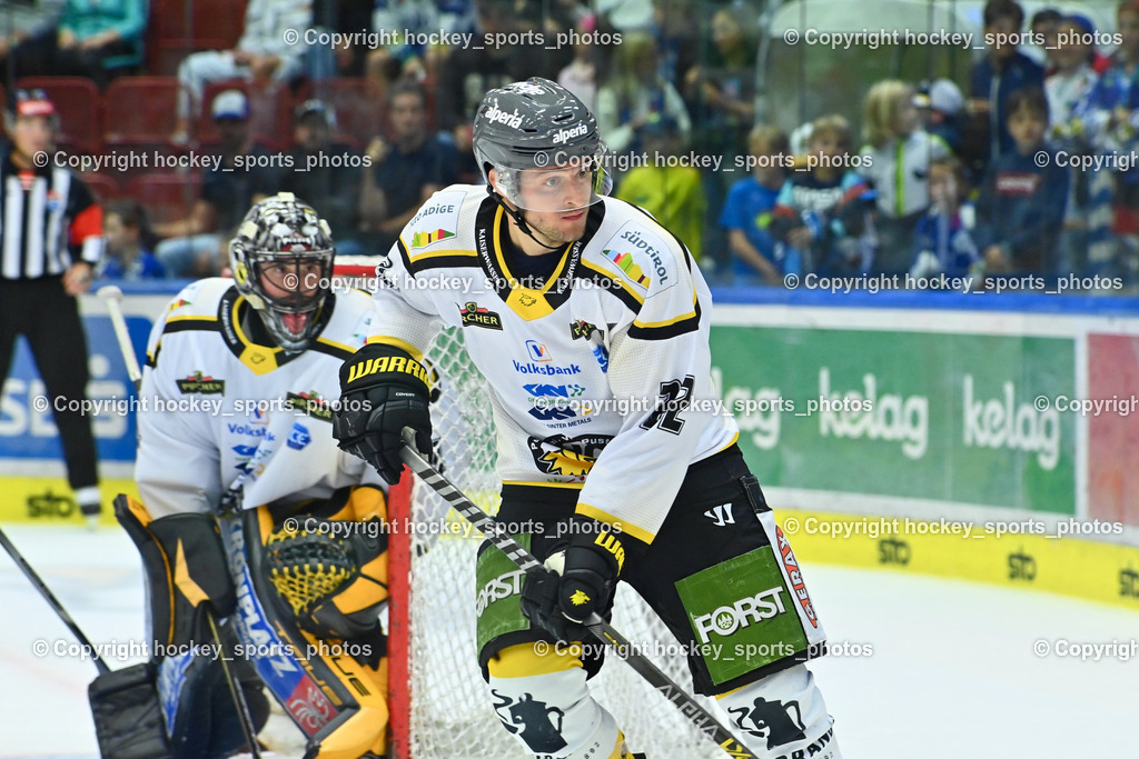 EC IDM Wärmepumpen VSV vs. HC Pustertal 8.10.2023 | #22 MANTINGER Matthia HC Pustertal, EC IDM Wärmepumpen VSV vs. HC Pustertal 8.10.2023, EC IDM Wärmepumpen VSV vs. HC Pustertal am 08.10.2023 in Villach (Stadthalle Villach), Austria, (Photo by Bernd Stefan)