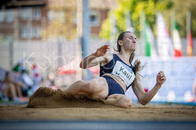 Multisport Event; Ratingen, 28.06.2026 | RATINGEN, GERMANY - JUNE 28, 2026 : Emma Kaul (GER / Germany) competing in the heptathlon’s long jump during the Multisport Event at Stadion Ratingen on June 28, 2026 in Ratingen, Germany.