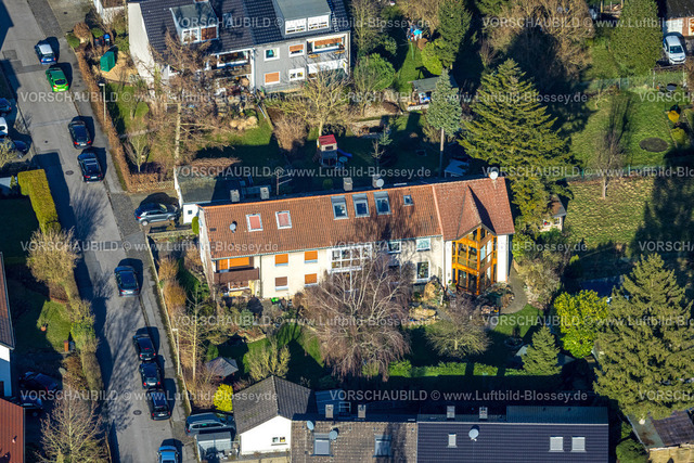 Witten240102845 | Luftbild, Wohnsiedlung Danziger Straße Ecke Ziegelstraße, Witten, Ruhrgebiet, Nordrhein-Westfalen, Deutschland