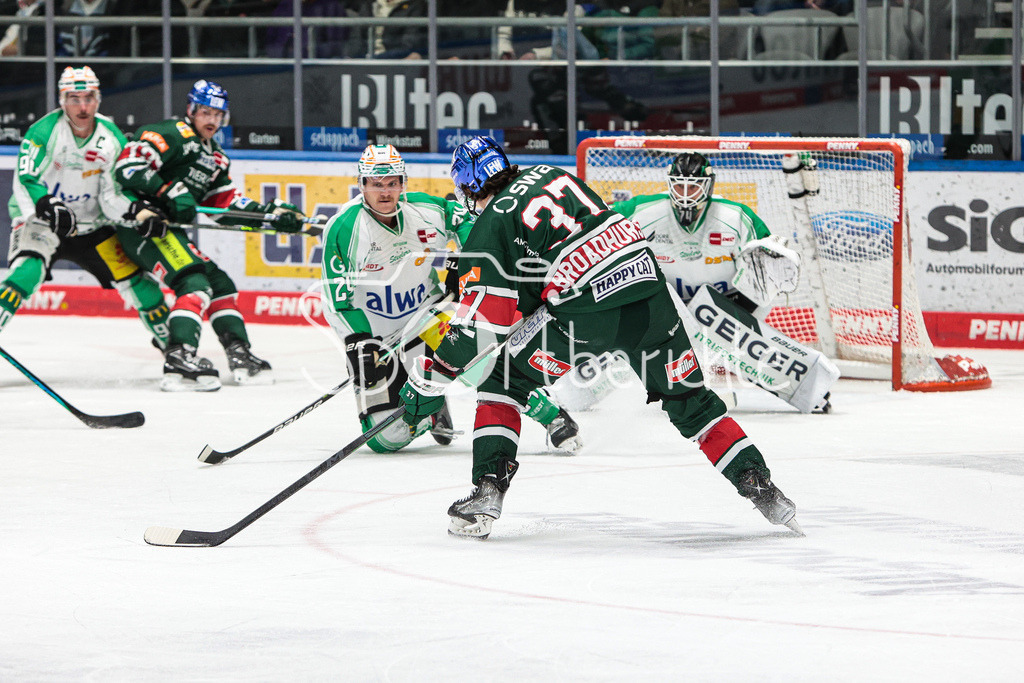 Augsburger Panther - Bietigheim Steelers | Terry BROADHURST (AEV #37) versucht auf das Tor zu schiessen