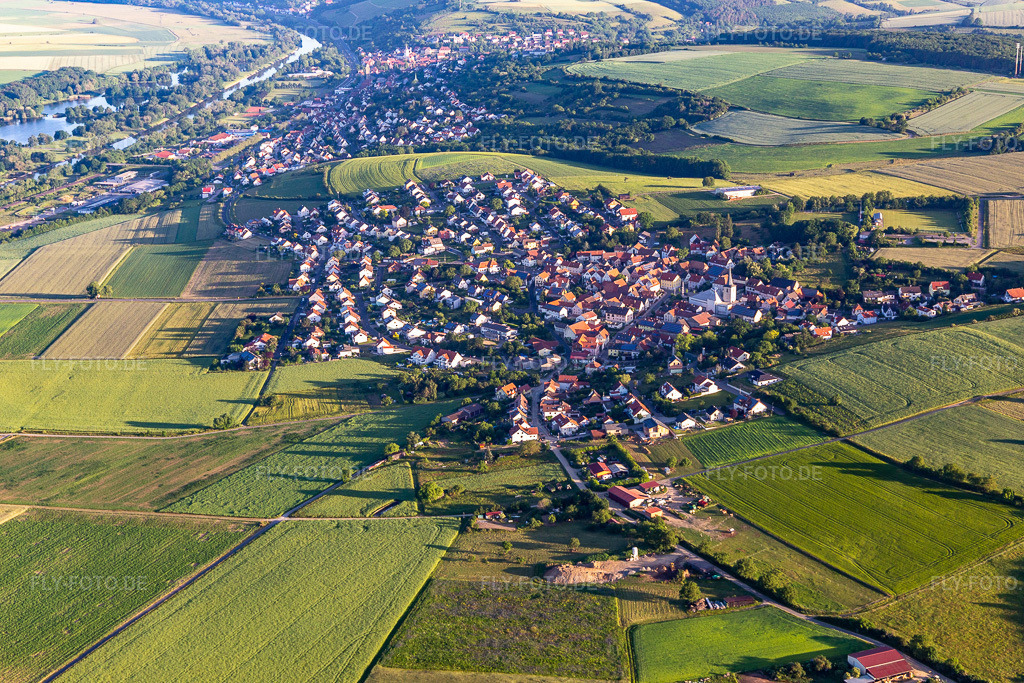 Luftbild: Ortsteil Forst im Ortsteil Forst in Schonungen im Bundesland Bayern in Deutschland. Foto: IMG_127036.jpg vom 13.06.2021 durch Werner Riehm/FLY-FOTO.de