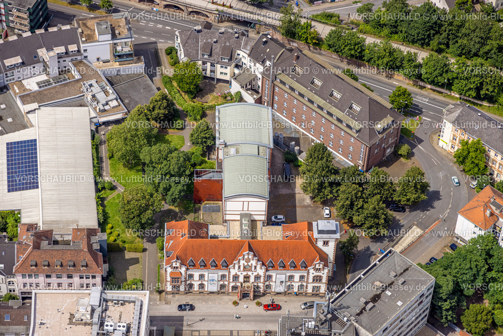Muelheim240703171 | Luftbild, Kunstmuseum am Synagogenplatz, Altstadt I, Mülheim an der Ruhr, Ruhrgebiet, Nordrhein-Westfalen, Deutschland