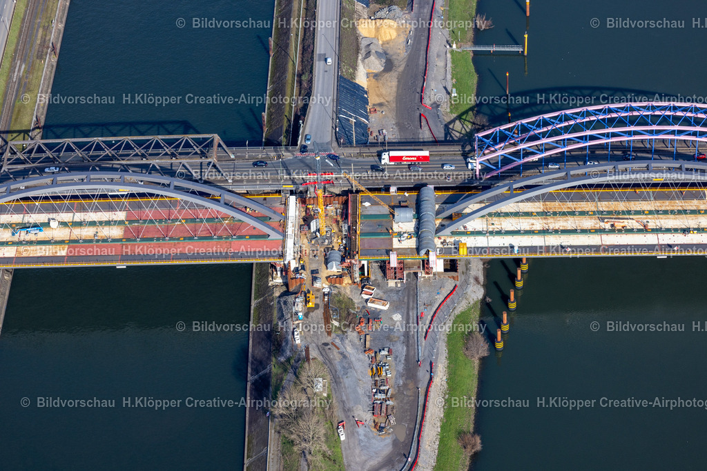 Luftbild Duisburg Karl-Lehr-Brücke-1821 | Luftbild ,Duisburg, Karl-Lehr-Brücke,Neubau 2023,Luftbildfotografie Hermann Klöpper - Realisiert mit Pictrs.com