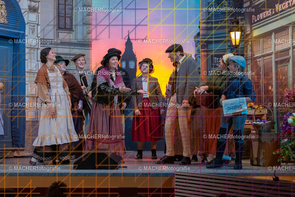 069_MFL-2025 | Portraitbilder von Regisseur; Darsteller; Techniker; Maske; Kostüme; Chor; Musiker; Bilderserie der Generalprobe und der Premierenvorstellung, Szenenbilder; Ausdrucksstudien; Bühnenüberblick; Bühnenkulissen; Pressefotos inkl. Redaktionsfoto Darstellergruppe.