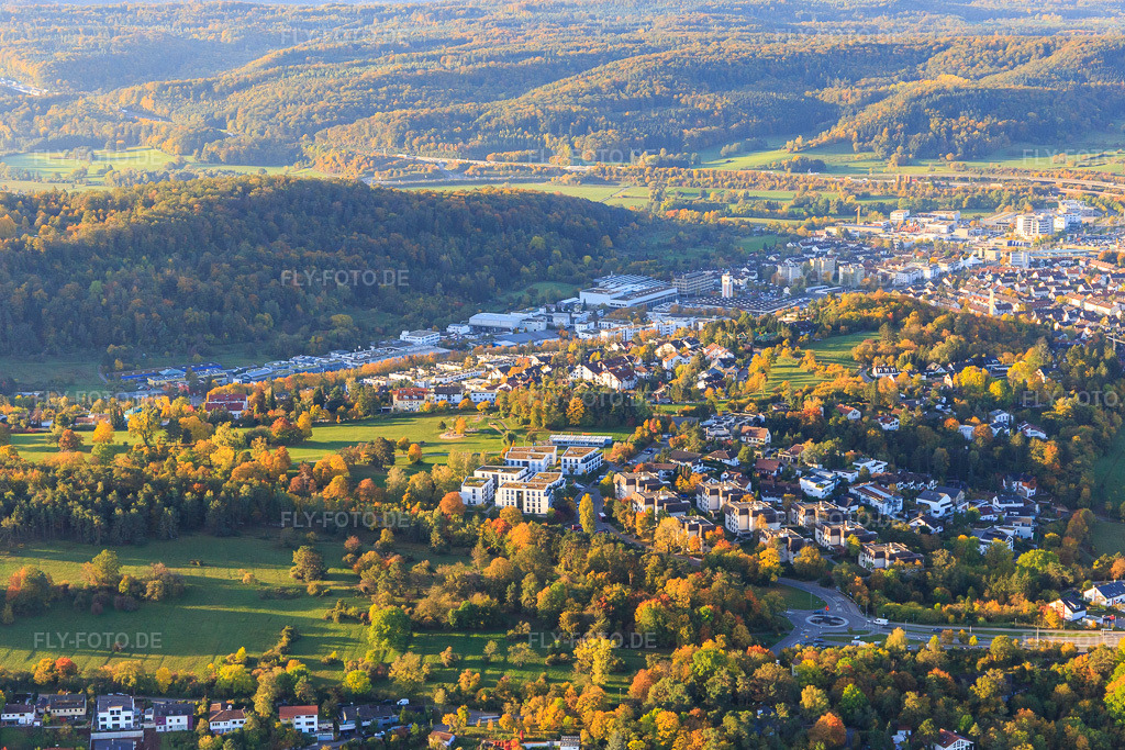 Luftbild: Wohnbebauung am August-Lämmle-Weg in Leonberg im Bundesland Baden-Württemberg in Deutschland. Foto: IMG_119136.jpg vom 14.10.2019 durch Werner Riehm/FLY-FOTO.de