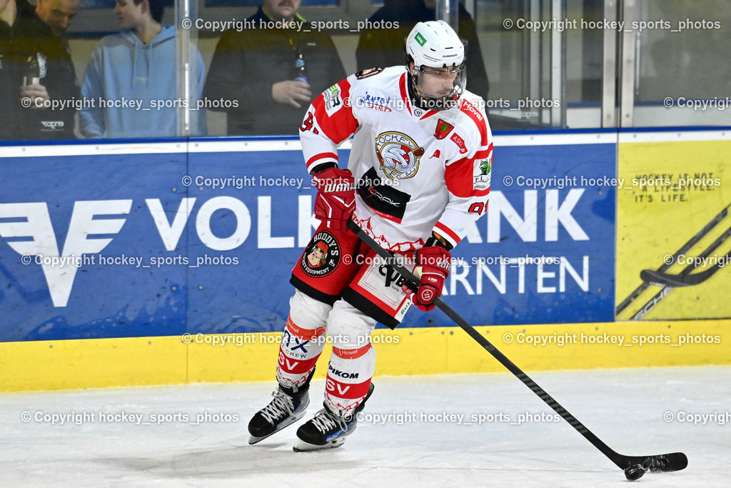 ESC Steindorf vs. ESV Ferlach  | #91 Alagic Adis ESV Ferlach, ESC Steindorf vs. ESV Ferlach , ESC Steindorf vs. ESV Ferlach  am 15.02.2026 in Steindorf (Ossiachersee Halle), Austria, (Photo by Bernd Stefan)