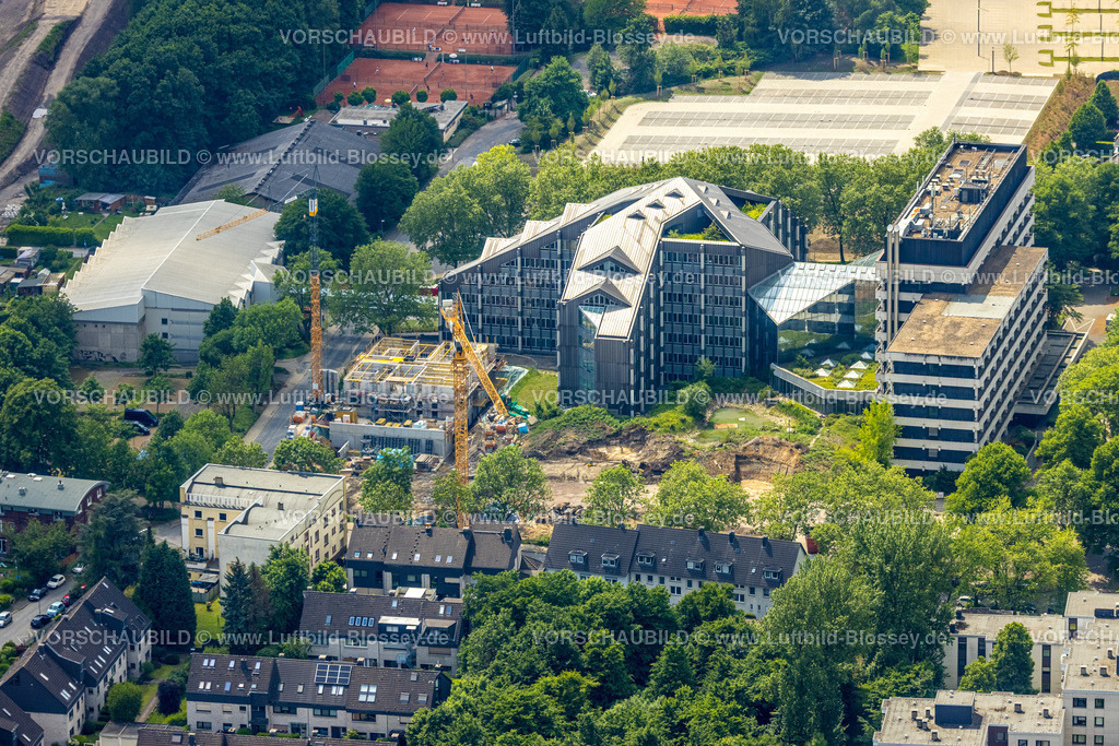 Bochum220503643 | Luftbild, Baustelle Paulstraße für Bürokomplex, Wiemelhausen, Bochum, Ruhrgebiet, Nordrhein-Westfalen, Deutschland