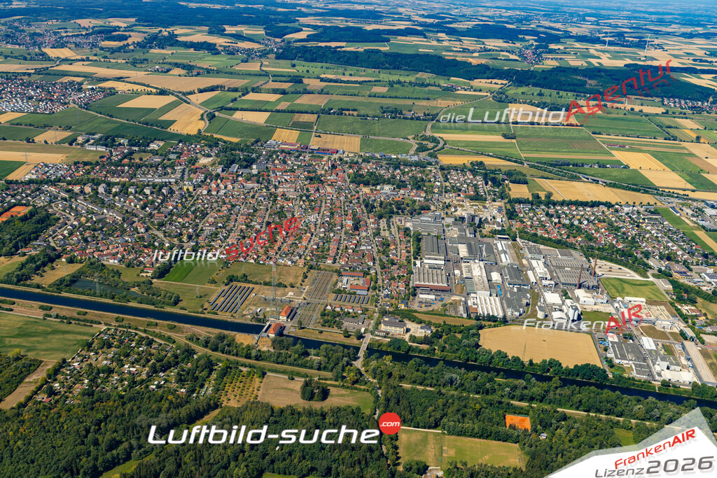 Das Luftbild der Stadt Meitingen wurde 2022 vom Flugzeug heraus erstellt (keine Drohnen-Aufnahmen) Aufnahmehöhe ca.450 Meter- hohe Bildauflösung und Druck-Qualität. Garantiert!