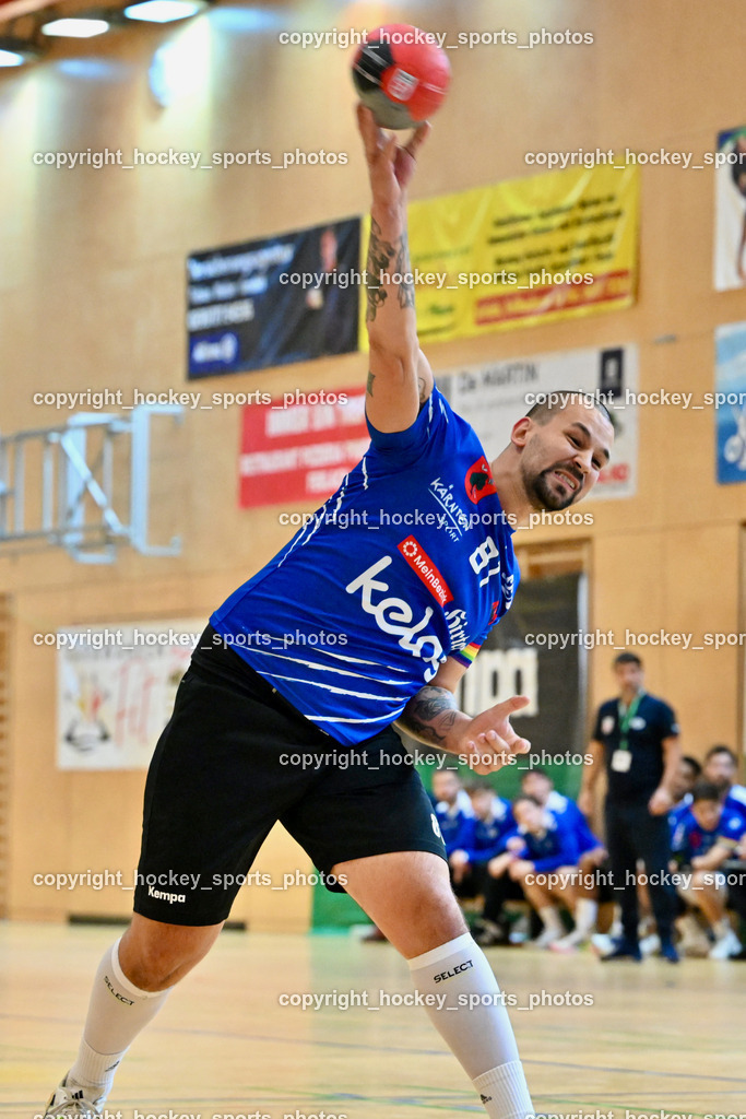 SC Ferlach vs. Bregenz Handball | #81 Milicevic Adrian SC Ferlach, SC Ferlach vs. Bregenz Handball, SC Ferlach vs. Bregenz Handball am 28.09.2024 in Ferlach (Ballspielhalle Ferlach), Austria, (Photo by Bernd Stefan)