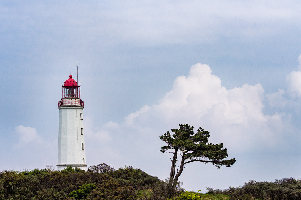 Leuchtturm Dornbusch auf Hiddensee | Der Leuchtturm Dornbusch auf der Insel Hiddensee.
