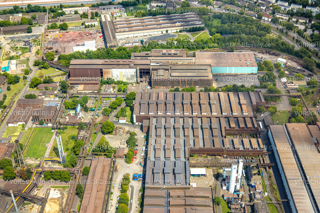 Duisburg250704581Sued | Luftbild, Hüttenwerke Krupp Mannesmann HKM Teilansicht, Hüttenheim, Duisburg, Ruhrgebiet, Nordrhein-Westfalen, Deutschland