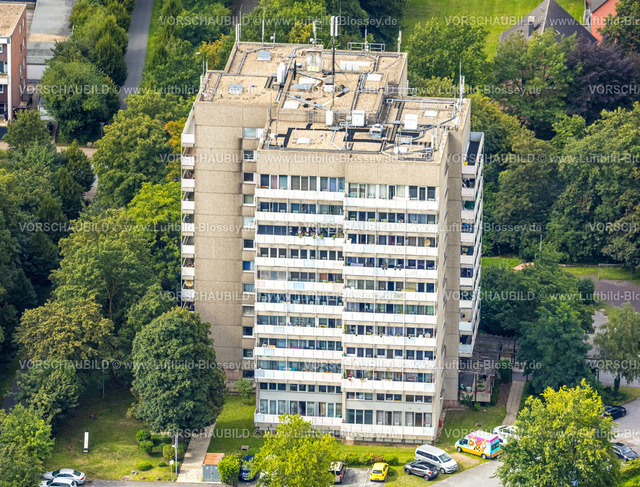 Ahlen230803357-2 | Luftbild, uftbild, Hochhaus Am Stockpiper mit Sendemasten, Ahlen, Ruhrgebiet, Nordrhein-Westfalen, Deutschland