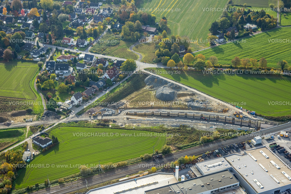 Kamen221012691 | Luftbild, Südkamener Spange, Baustelle mit Neubau,  Anschluss an Dortmunder Straße und Westicker Straße, Kamen, Ruhrgebiet, Nordrhein-Westfalen, Deutschland