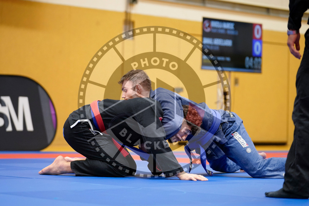 20240203PBB05699 | Fighters compete during the Brazilian Jiu-Jitsu Championship of the AJP Tour in Maintal by Frankfurt am Main, Germany, on February 2, 2024.
