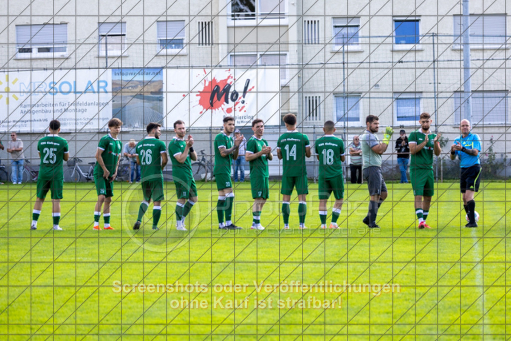 20250824_150004_0095 | #,KSG Eislingen (grün) vs. SGM Jebenhausen-Bezgenriet (orange), Fussball, Kreisliga A3 - Bezirk Neckar/Fils, 01. Spieltag, Saison 2025/2026, Rasensportplatz, Albstraße 69, 73054 Eislingen, 24.08.2025 - 15:00 Uhr,Foto: PhotoPeet-Sportfotografie/Peter Harich