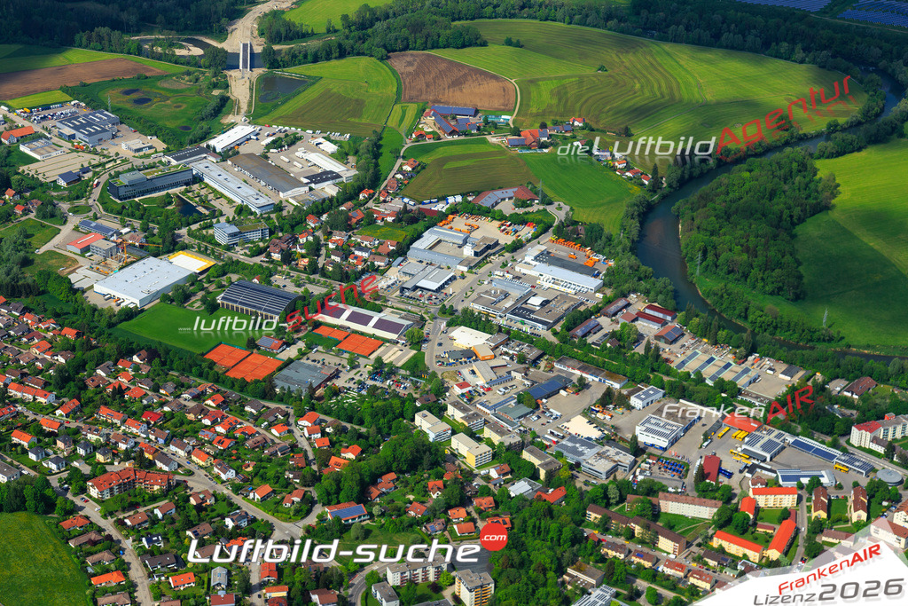 Die Luftaufnahme Thingers - Kempten Allgäu wurde vom UL-Flugzeug (keine Drohne) aus fotografiert.Hohe Druck- Auflösung-die Geschenkidee!