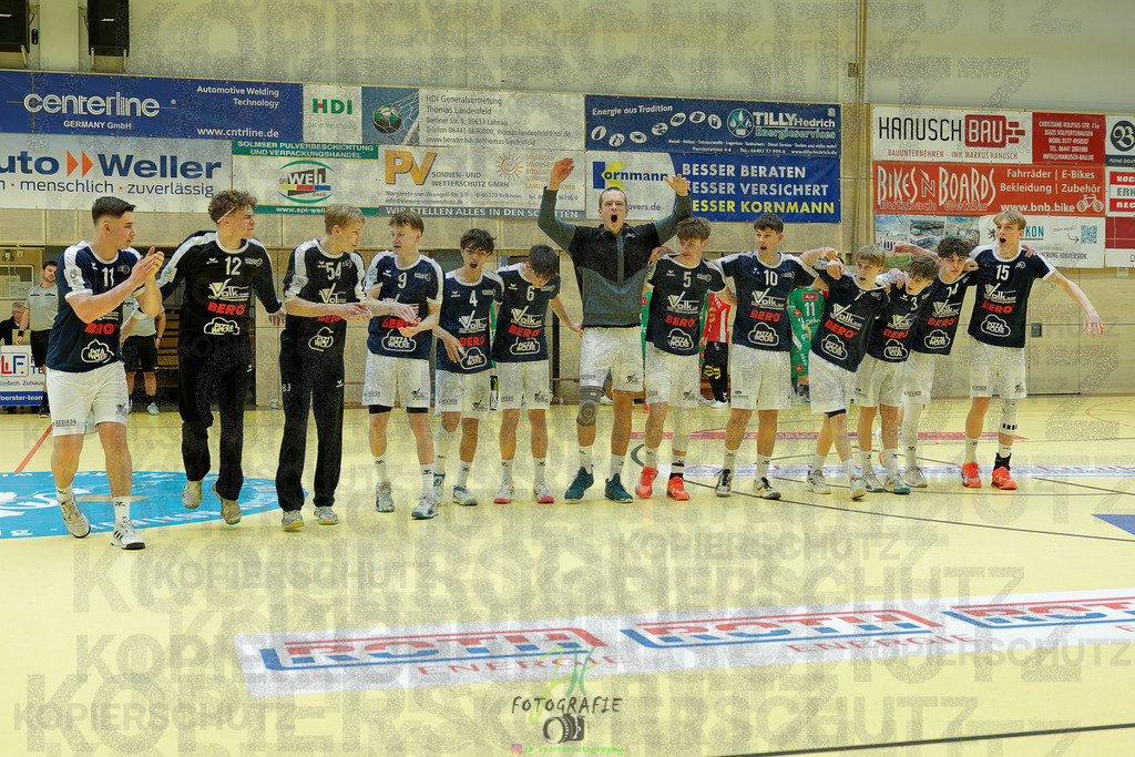 mJB Pokalrunde dt. Meisterschaft, TV Hüttenberg - TSV GWD Minden | mJB Pokalrunde dt. Meisterschaft, TV Hüttenberg - TSV GWD Minden am 15.03.2025 in Münchholzhausen (Sporthalle Münchholzhausen)Photo © 2025 - Jörg Heinrich - Realisiert mit Pictrs.com