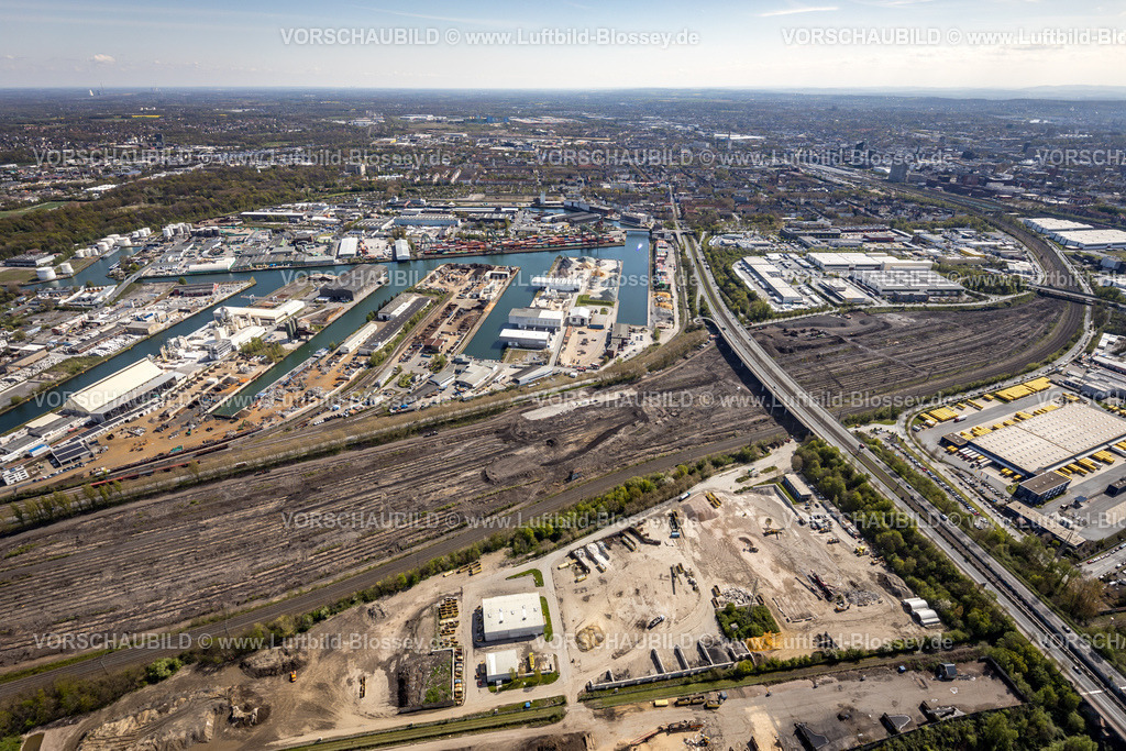 Dortmund230401580 | Luftbild, Hafengebiet in der Nordstadt, Gleisanlagen Westfaliastraße, Hafen, Dortmund, Ruhrgebiet, Nordrhein-Westfalen, Deutschland