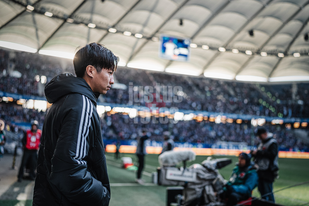 Fußball | Männer | Saison 2023/2024 | 2. Fußball-Bundesliga | 19. Spieltag | Hamburger SV vs. Karlsruher SC | 28.01.2024 | Masaya Okugawa (#17, HSV)