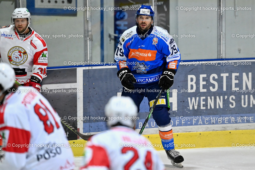 ESC Steindorf vs. ESV Ferlach  | #79 Petrik Benjamin ESC Steindorf, #38 Künstl Kevin ESV Ferlach, ESC Steindorf vs. ESV Ferlach , ESC Steindorf vs. ESV Ferlach  am 15.02.2026 in Steindorf (Ossiachersee Halle), Austria, (Photo by Bernd Stefan)