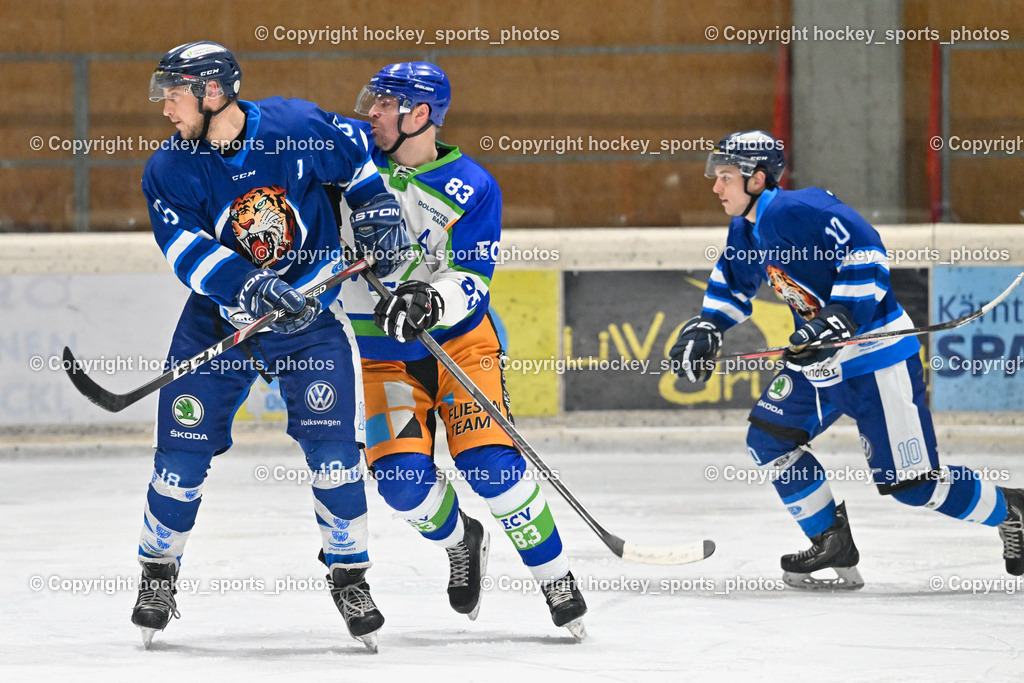 EC Tigers Paternion vs. EC Virgen 12.2.2023 | #18 Kampitsch Andreas, #83 Gasser Manuel, #10 Ortner Philipp